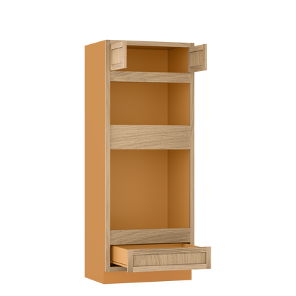 Wall Oven White Oak Inset Shaker Cabinet 31.5" & 33 Wide Wide