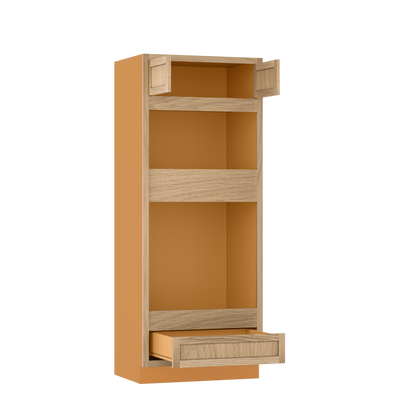 Wall Oven White Oak Inset Shaker Cabinet 31.5" & 33 Wide Wide