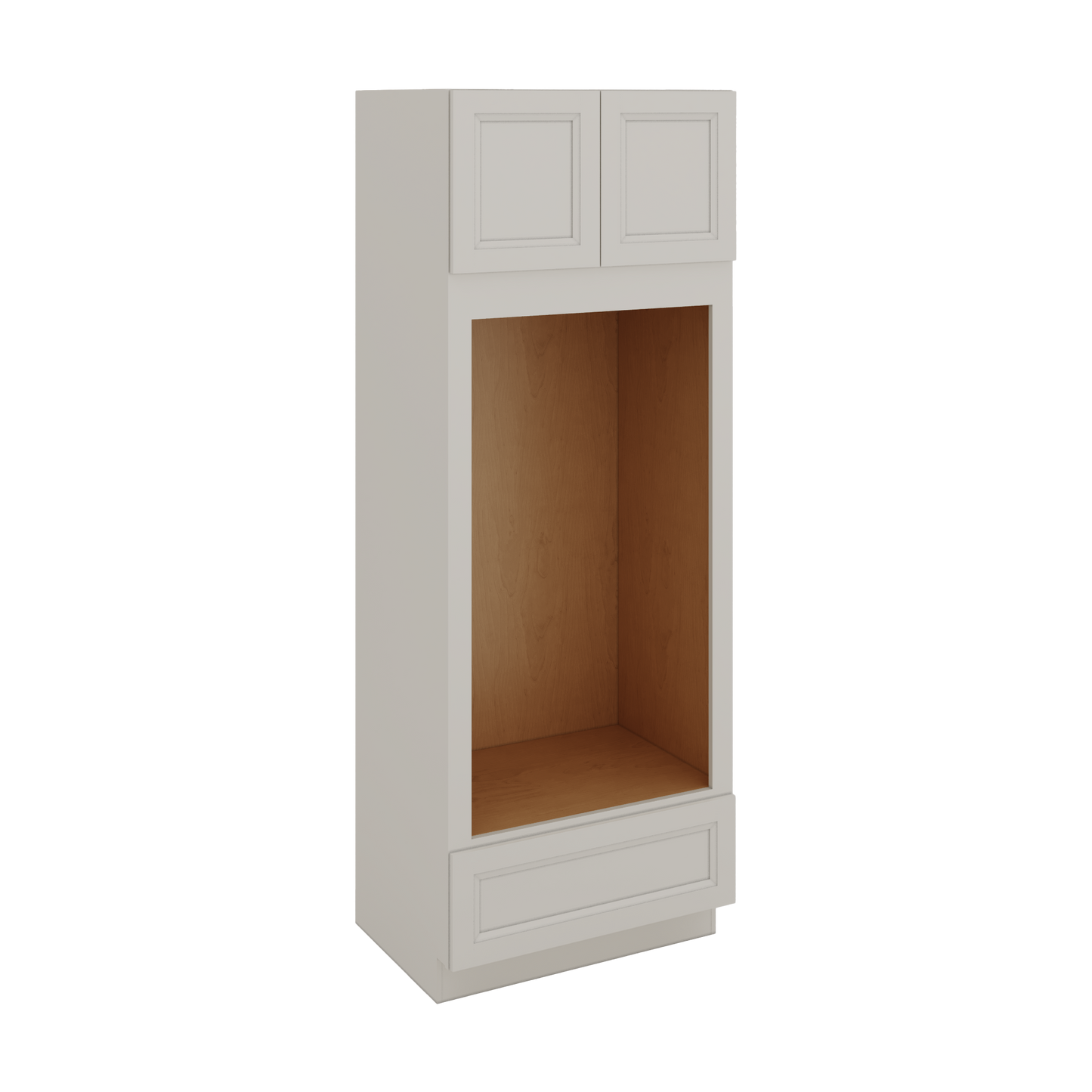 Wall Oven White Double Shaker 1-1/4" Overlay Cabinet 30" & 33" Wide