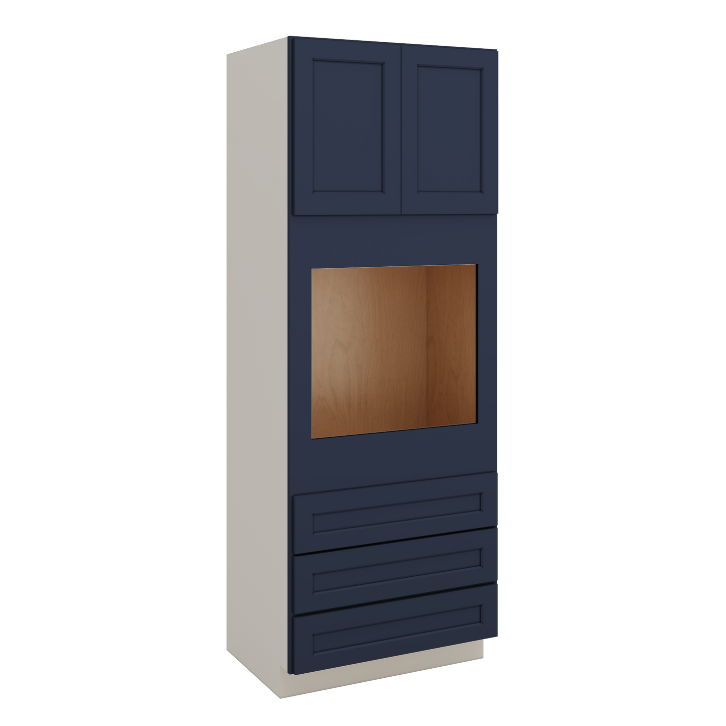 Wall Oven NB29 Naval Blue Shaker 1-1/4" Overlay Cabinet 33" Wide