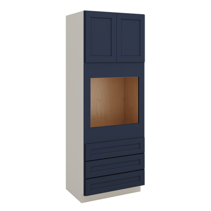Wall Oven NB29 Naval Blue Shaker 1-1/4" Overlay Cabinet 33" Wide