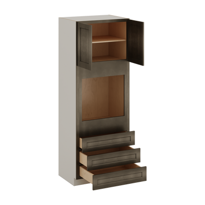 Wall Oven Huntington Cinder Double Shaker Cabinet 33" Wide