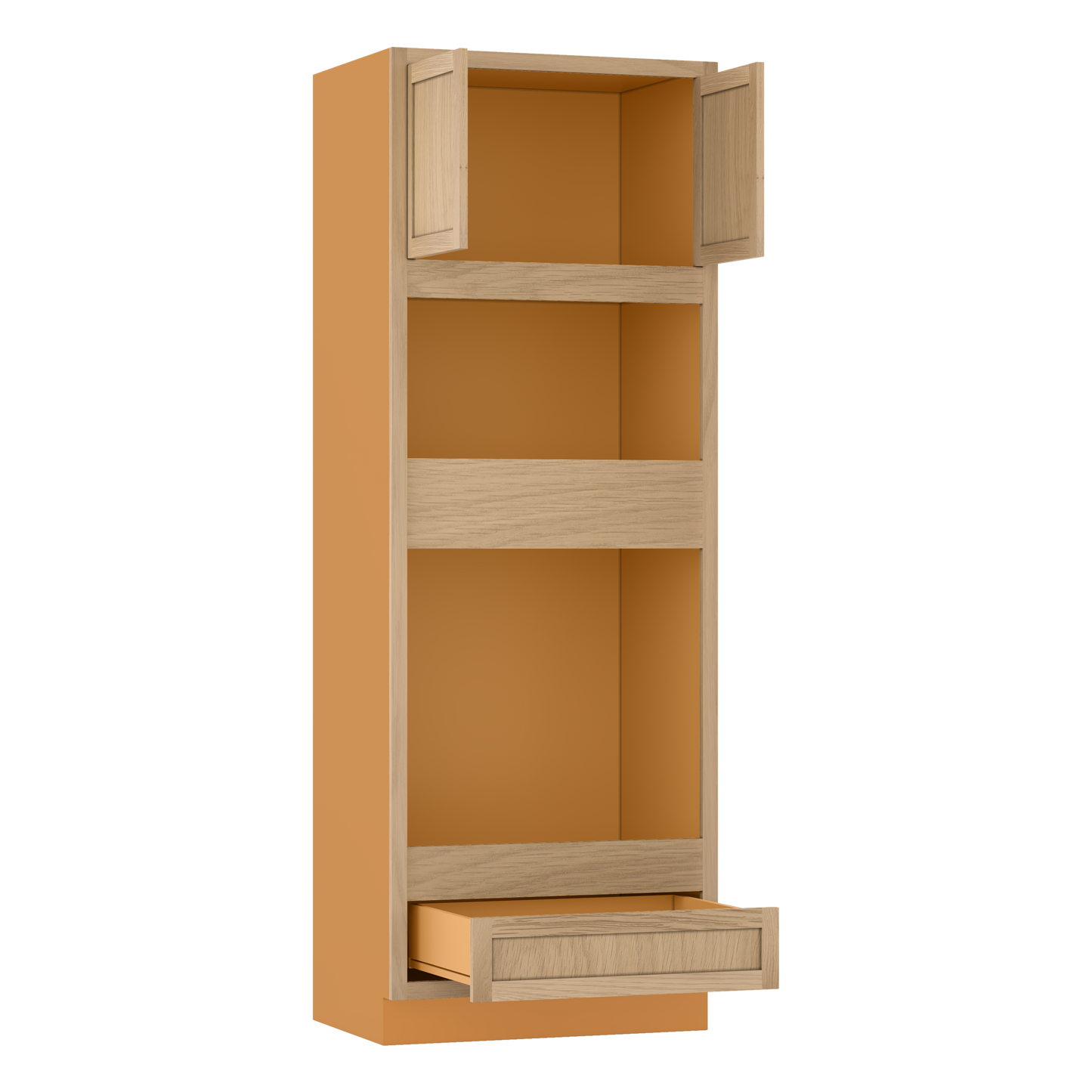 Wall Oven White Oak Inset Shaker Cabinet 31.5" & 33 Wide Wide
