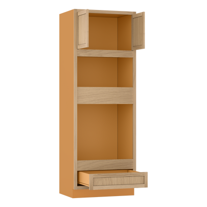 Wall Oven White Oak Inset Shaker Cabinet 31.5" & 33 Wide Wide