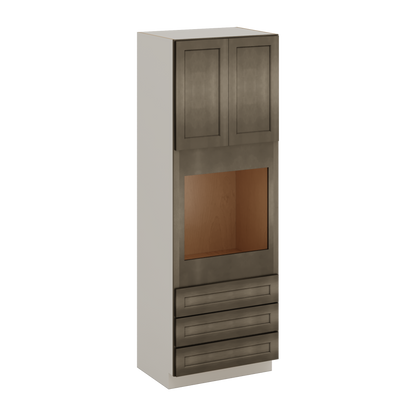 Wall Oven Huntington Cinder Double Shaker Cabinet 33" Wide