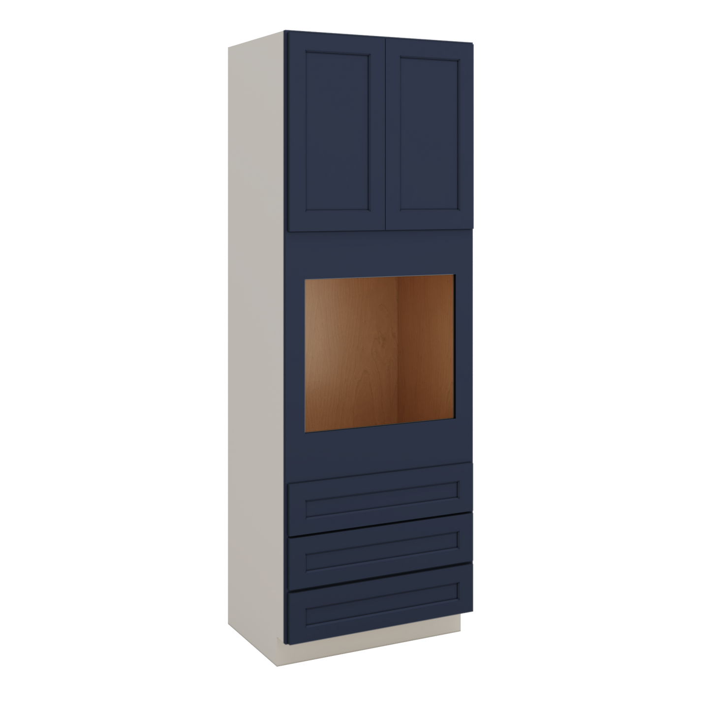 Wall Oven NB29 Naval Blue Shaker 1-1/4" Overlay Cabinet 33" Wide