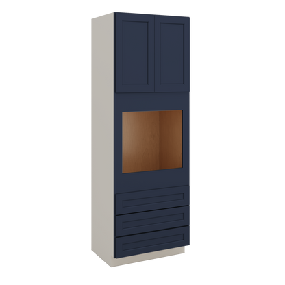 Wall Oven NB29 Naval Blue Shaker 1-1/4" Overlay Cabinet 33" Wide