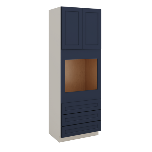 Wall Oven NB29 Naval Blue Shaker 1-1/4" Overlay Cabinet 33" Wide