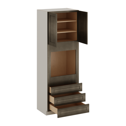 Wall Oven Huntington Cinder Double Shaker Cabinet 33" Wide