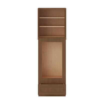 84" Tall Pantry 18", 24", 30" & 36" Wide Elegant Craftsman Mocha Shaker 1-1/4" Overlay Cabinet