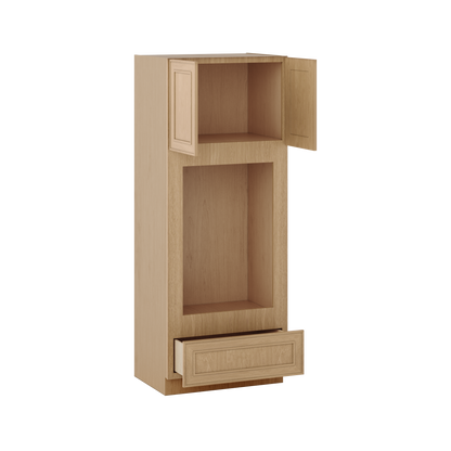 Wall Oven 30" & 33" Wide Elegant Oak Shaker 1-1/4" Overlay Cabinet
