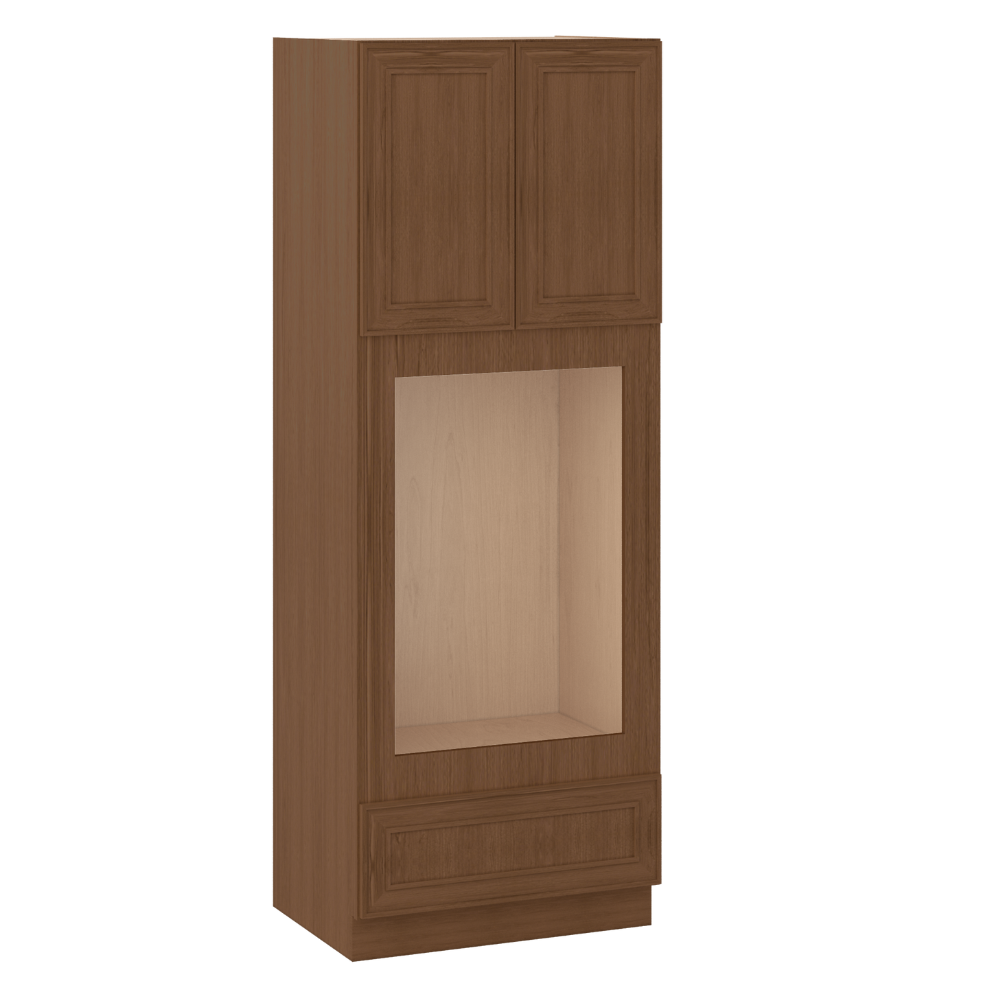 90" Tall Pantry 18", 24", 30" & 36" Wide Elegant Craftsman Mocha Shaker 1-1/4" Overlay Cabinet