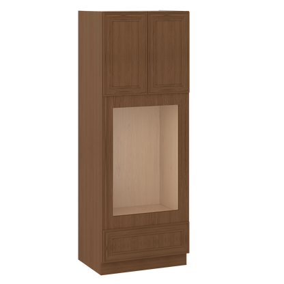 90" Tall Pantry 18", 24", 30" & 36" Wide Elegant Craftsman Mocha Shaker 1-1/4" Overlay Cabinet