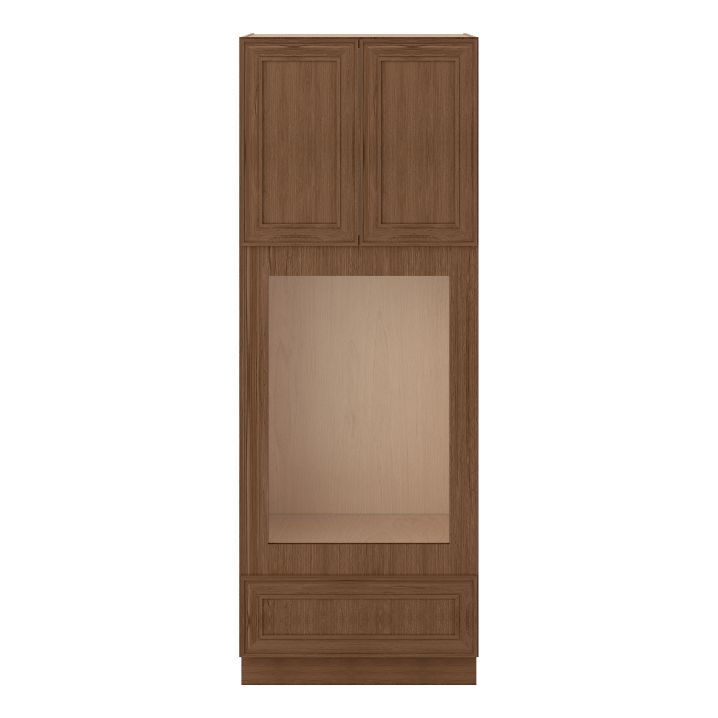 90" Tall Pantry 18", 24", 30" & 36" Wide Elegant Craftsman Mocha Shaker 1-1/4" Overlay Cabinet