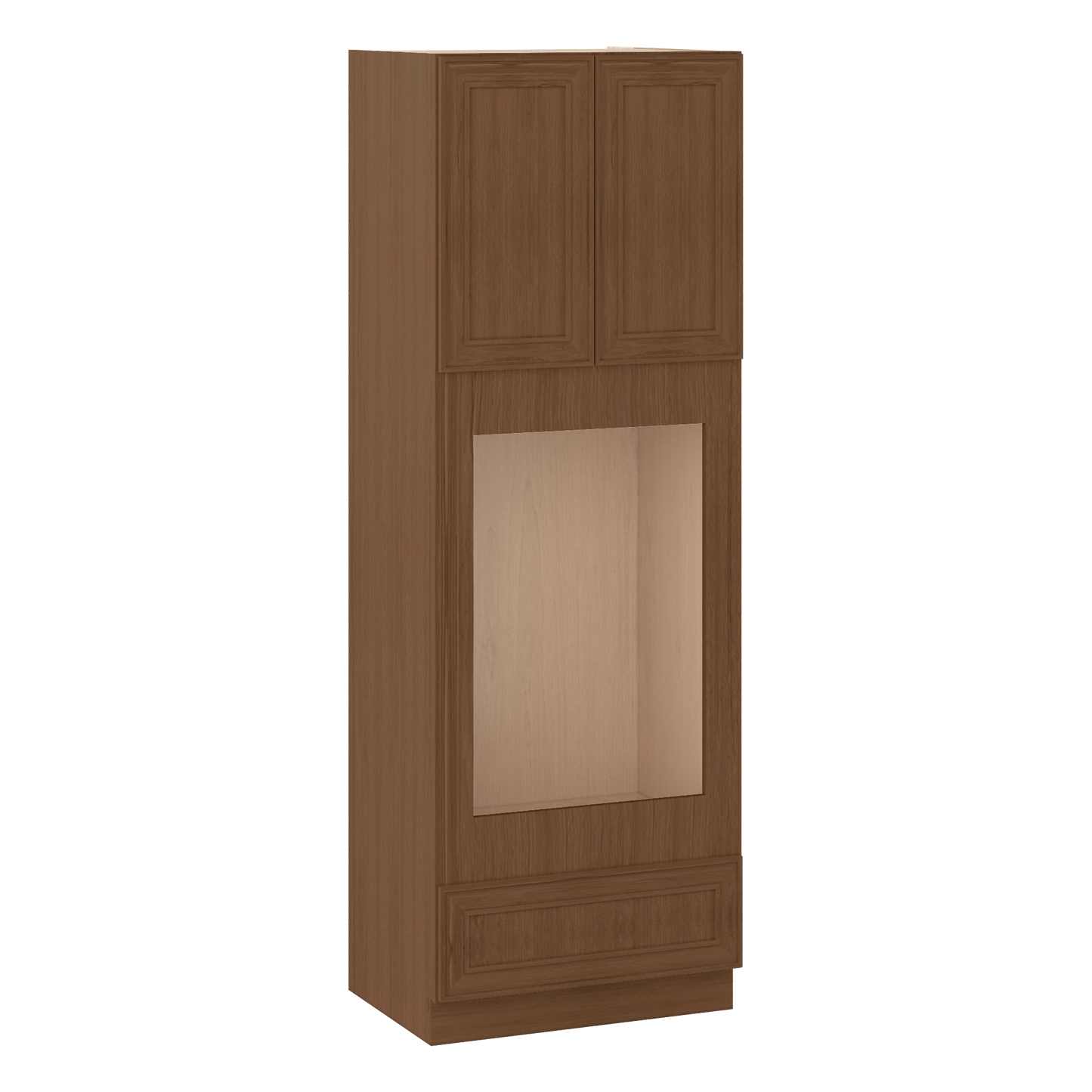 Wall Oven 30" & 33" Wide Elegant Craftsman Mocha Shaker 1-1/4" Overlay Cabinet