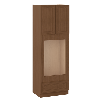 Wall Oven 30" & 33" Wide Elegant Craftsman Mocha Shaker 1-1/4" Overlay Cabinet