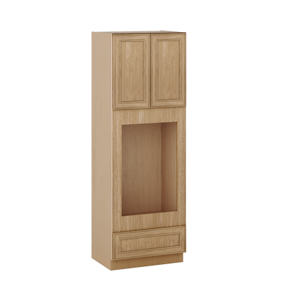 Wall Oven 30" & 33" Wide Elegant Oak Shaker 1-1/4" Overlay Cabinet