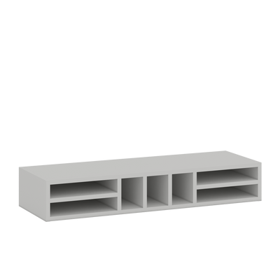 Microwave Wall Organizer | RTA Unassembled | Monaco White Shaker Full Overlay