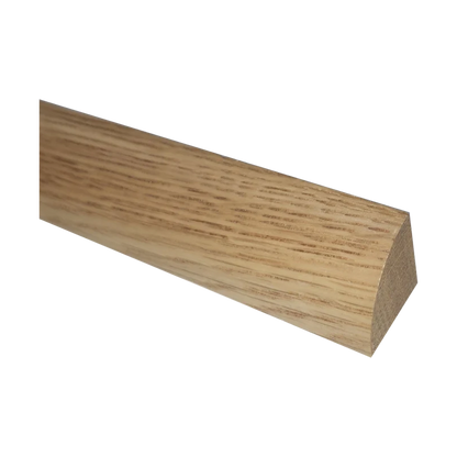 Natural white oak shaker quarter round molding RTA kitchen cabinet – angle view