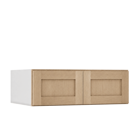 Rift Oak shaker single-door wall cabinet