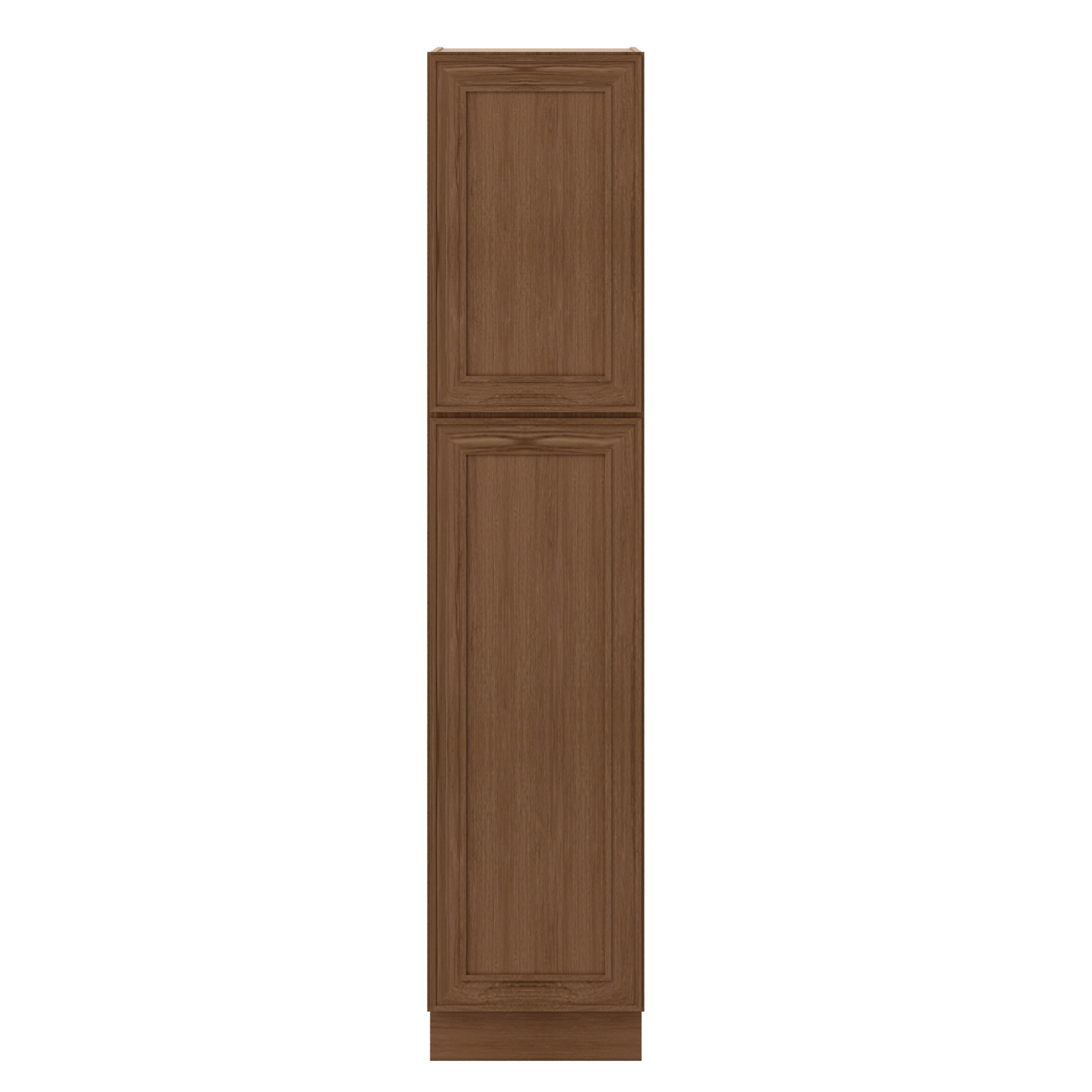 84" Tall Pantry 18", 24", 30" & 36" Wide Elegant Craftsman Mocha Shaker 1-1/4" Overlay Cabinet