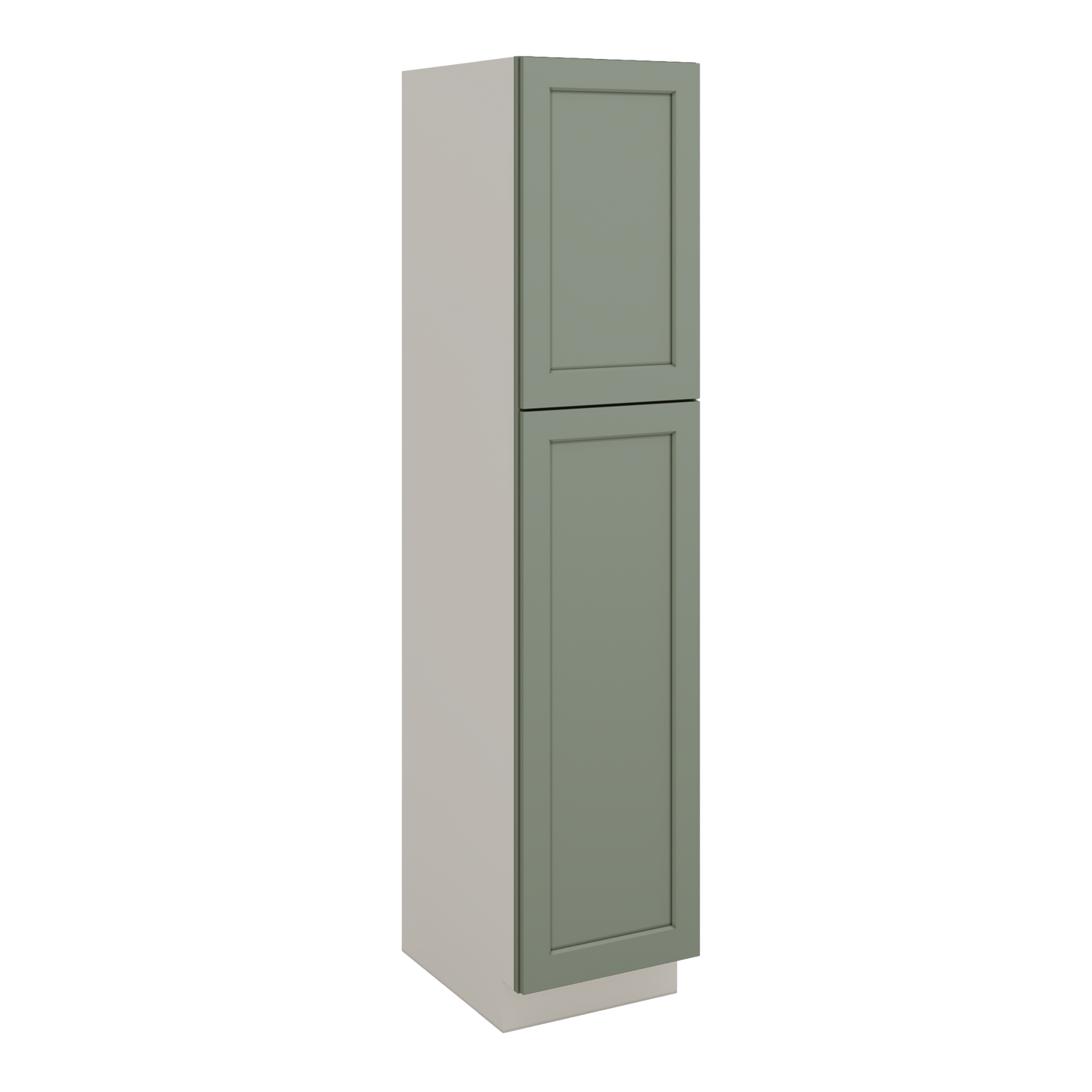 Pantry Linen Kitchen Cabinet Shaker Sage Green