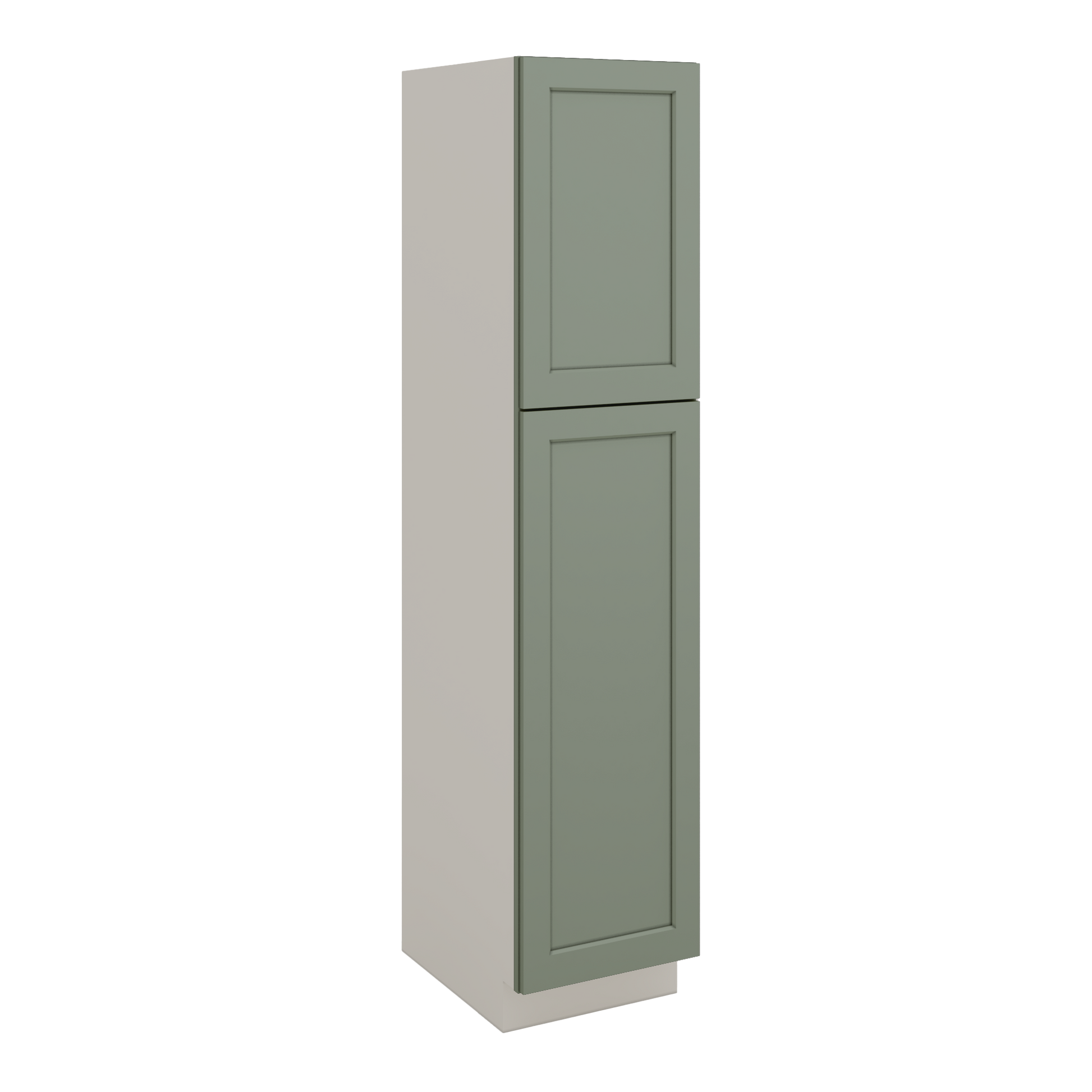 Pantry Linen Kitchen Cabinet Shaker Sage Green