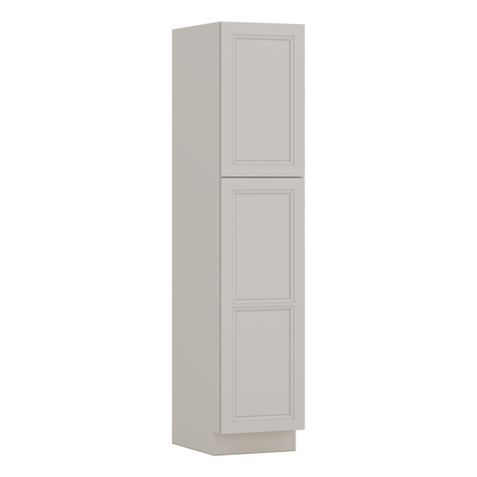 84" Tall Pantry 27LGDS Laguna Gray Double Shaker Cabinet Available 18", 24", 30"  & 36" Wide