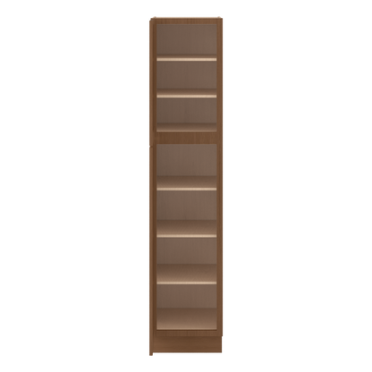 84" Tall Pantry 18", 24", 30" & 36" Wide Elegant Craftsman Mocha Shaker 1-1/4" Overlay Cabinet