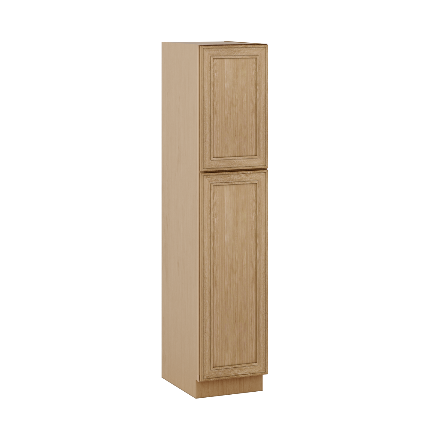 84" Tall Pantry 18", 24", 30" & 36" Wide Elegant Oak Craftsman Shaker 1-1/4" Overlay Cabinet
