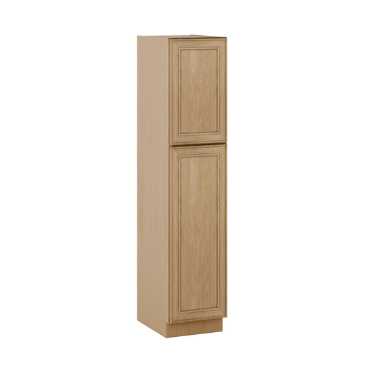 Natural oak elegant craftsman shaker pantry cabinet 18"–84" rta kitchen cabinet