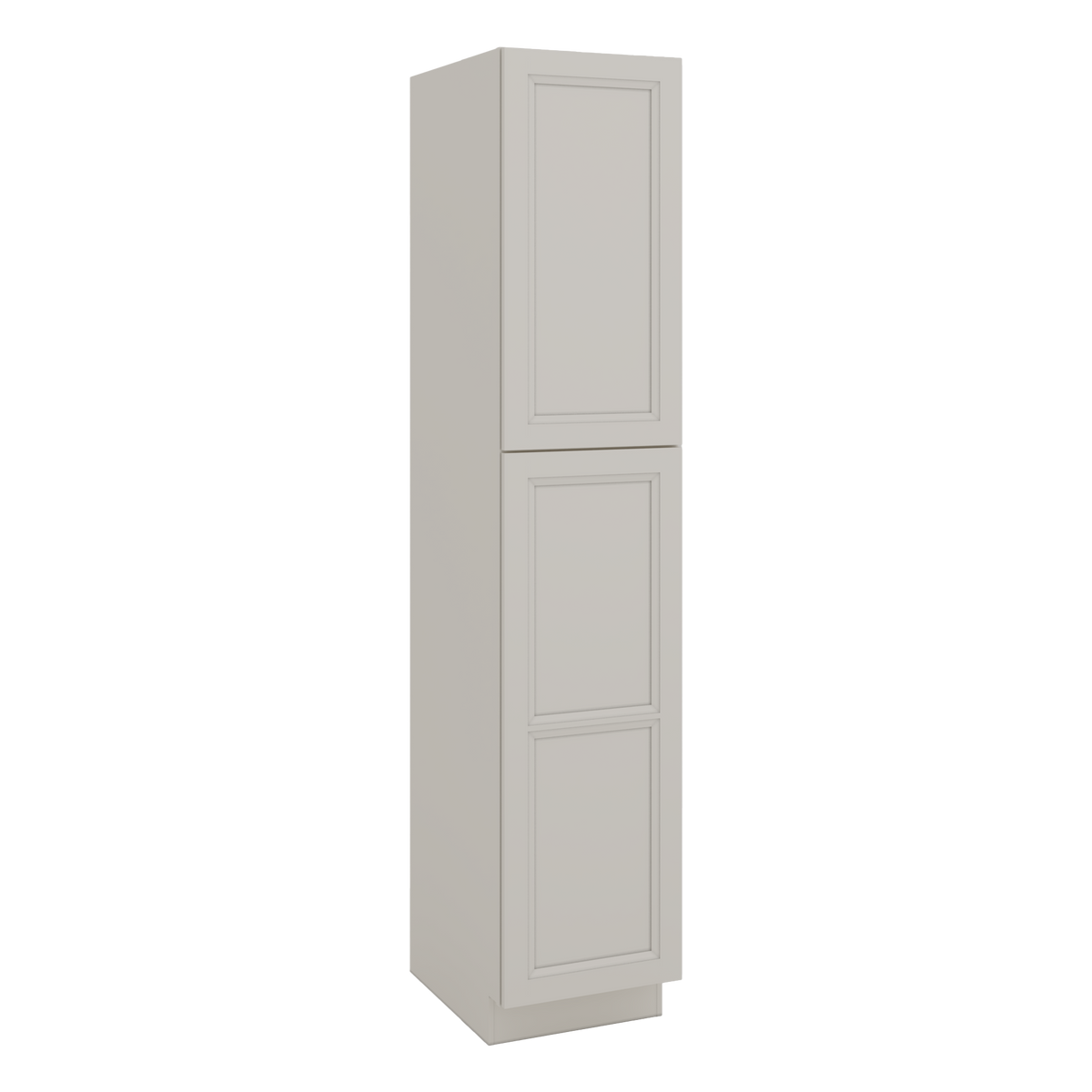 90" Tall Pantry 27LGDS Laguna Gray Double Shaker Cabinet 18", 24" & 30" Wide