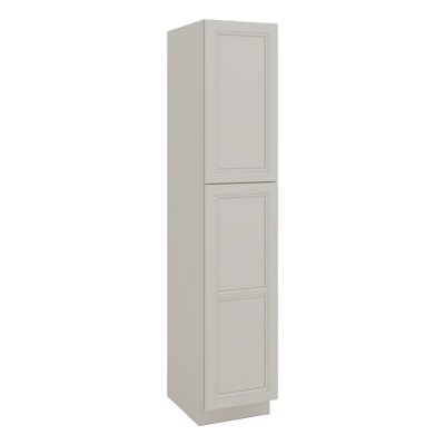90" Tall Pantry 27LGDS Laguna Gray Double Shaker Cabinet 18", 24" & 30" Wide