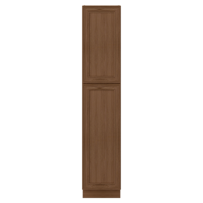 90" Tall Pantry 18", 24", 30" & 36" Wide Elegant Craftsman Mocha Shaker 1-1/4" Overlay Cabinet