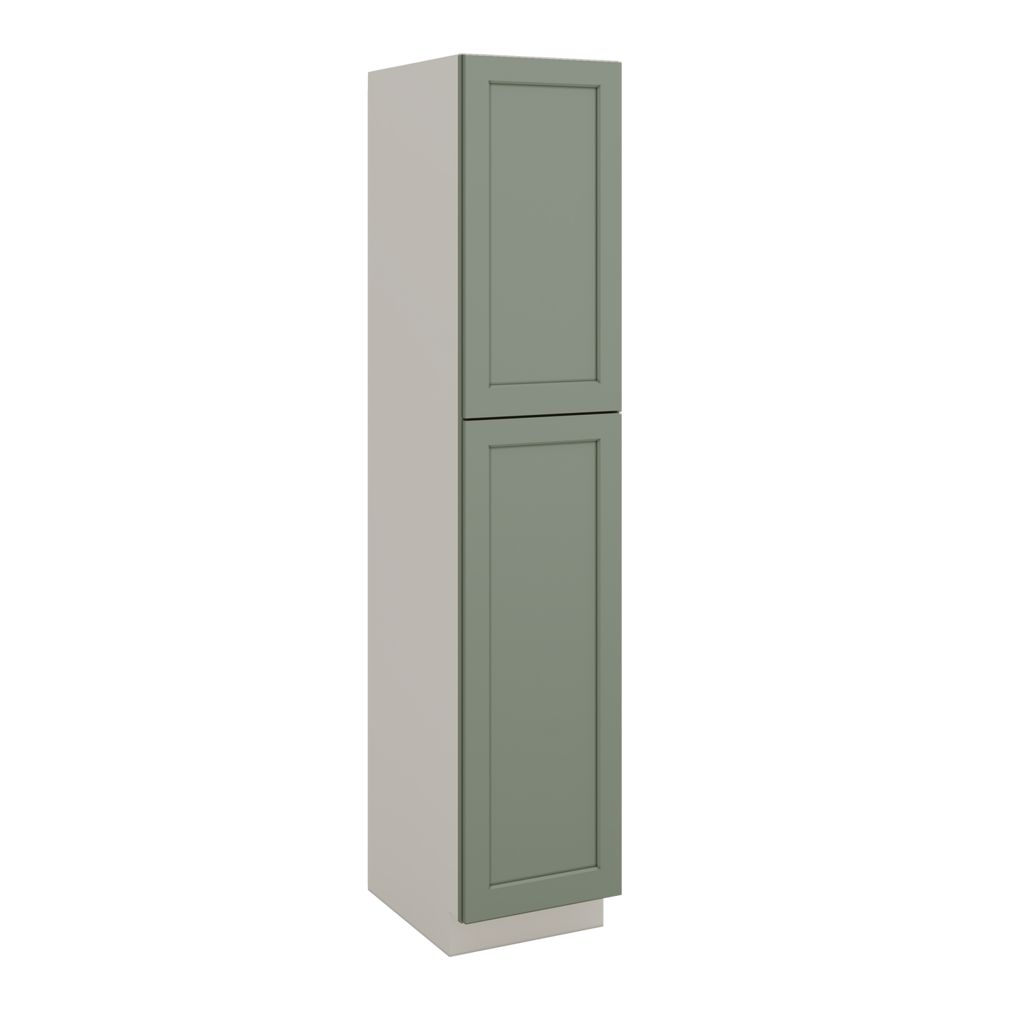 Sage Green Pantry Cabinet 90" Tall Shaker Quality RTA