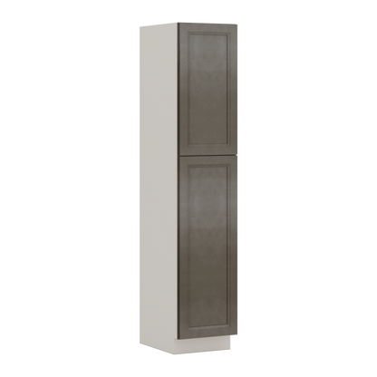 90" Tall Pantry Huntington Cinder Double Shaker Cabinet 18", 24" & 30" Wide