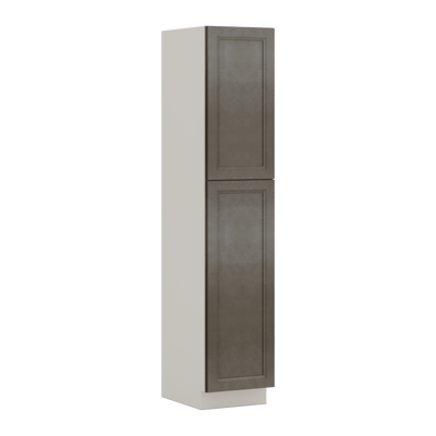 90" Tall Pantry Huntington Cinder Double Shaker Cabinet 18", 24" & 30" Wide