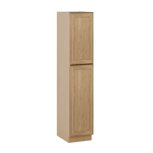 Natural oak elegant craftsman shaker pantry cabinet 18"–90" rta kitchen cabinet