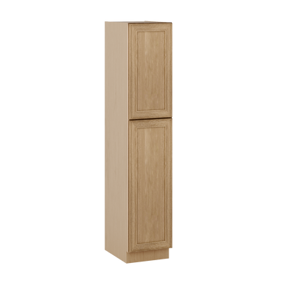 90" Tall Pantry 18", 24", 30" & 36" Wide Elegant Oak Craftsman Shaker 1-1/4" Overlay Cabinet