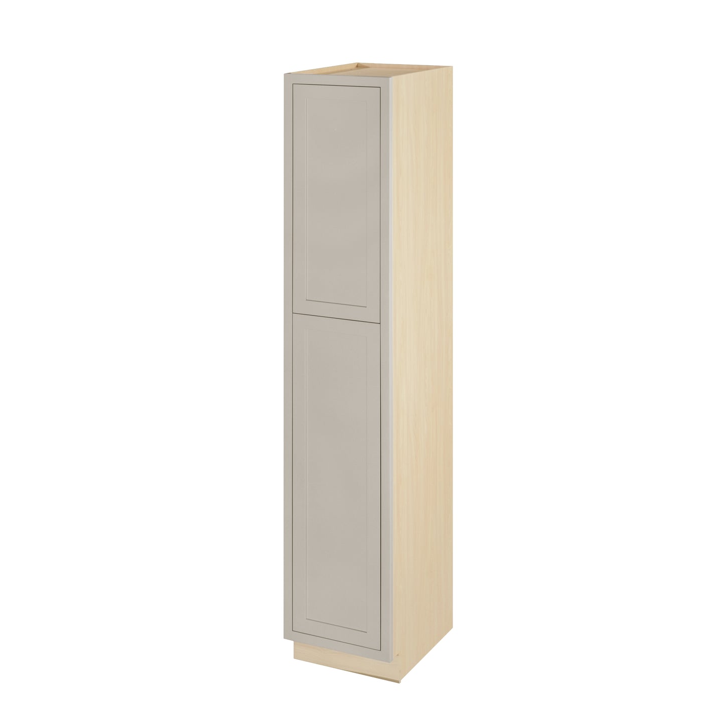 Pantry Tuscan Gray Inset Shaker Cabinet 93" Tall 18' Wide