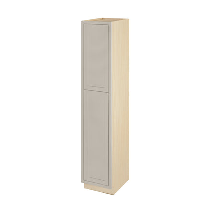 Pantry Tuscan Gray Inset Shaker Cabinet 93" Tall 18' Wide