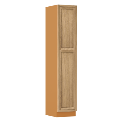Pantry White Oak Inset Shaker Cabinet 93" Tall 18' Wide