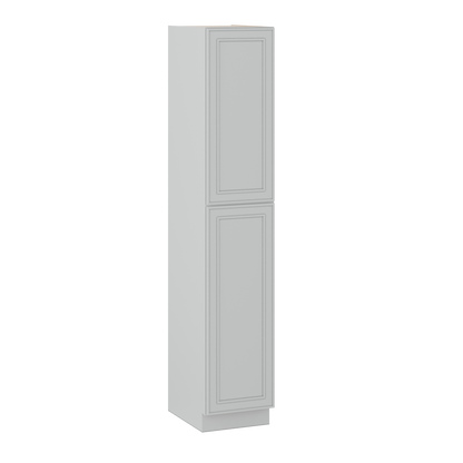 96" Tall Pantry Taupe Shaker 1-1/4" Overlay Cabinet 18", 24" & 30" Wide