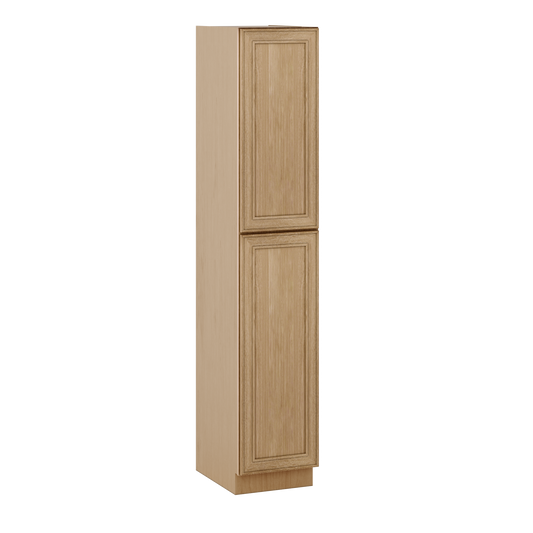 Natural oak elegant craftsman shaker pantry cabinet 18"–96" rta kitchen cabinet