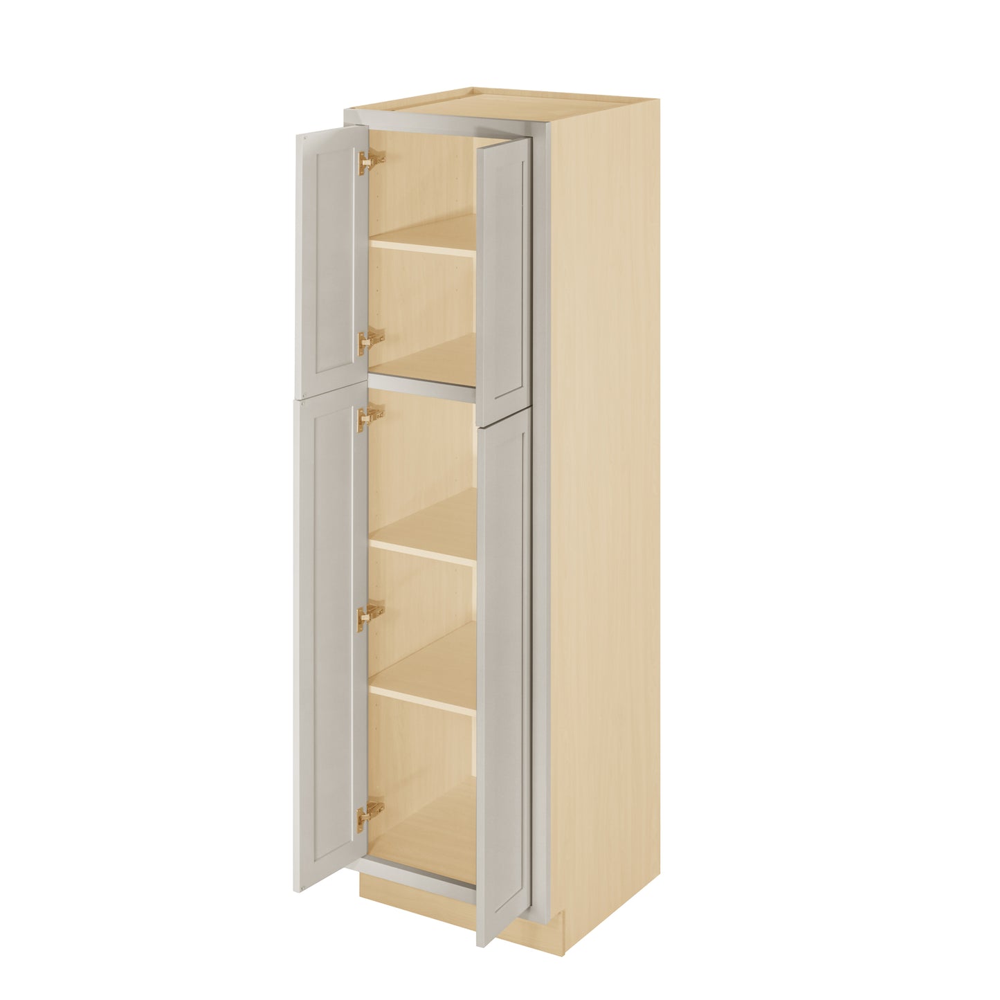Pantry Tuscan Gray Inset Shaker Cabinet 84" Tall 24", 30" & 36" Wide
