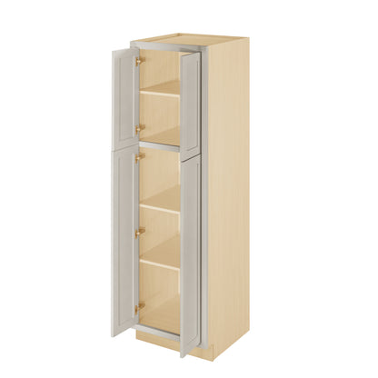 Pantry Tuscan Gray Inset Shaker Cabinet 84" Tall 24", 30" & 36" Wide