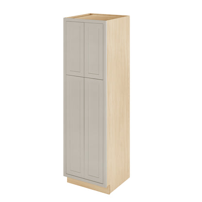 Pantry Tuscan Gray Inset Shaker Cabinet 84" Tall 24", 30" & 36" Wide