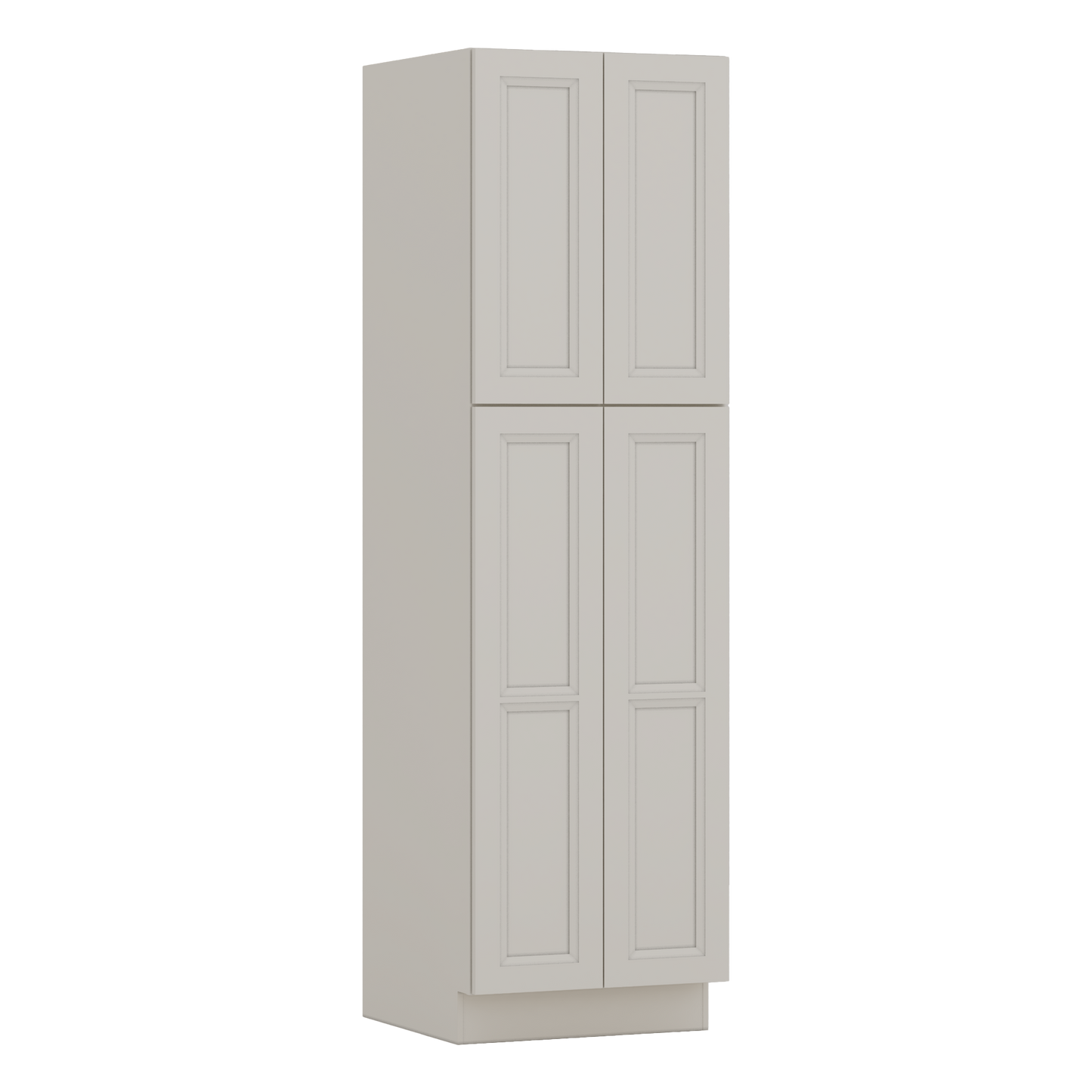 84" Tall Pantry 27LGDS Laguna Gray Double Shaker Cabinet Available 18", 24", 30"  & 36" Wide