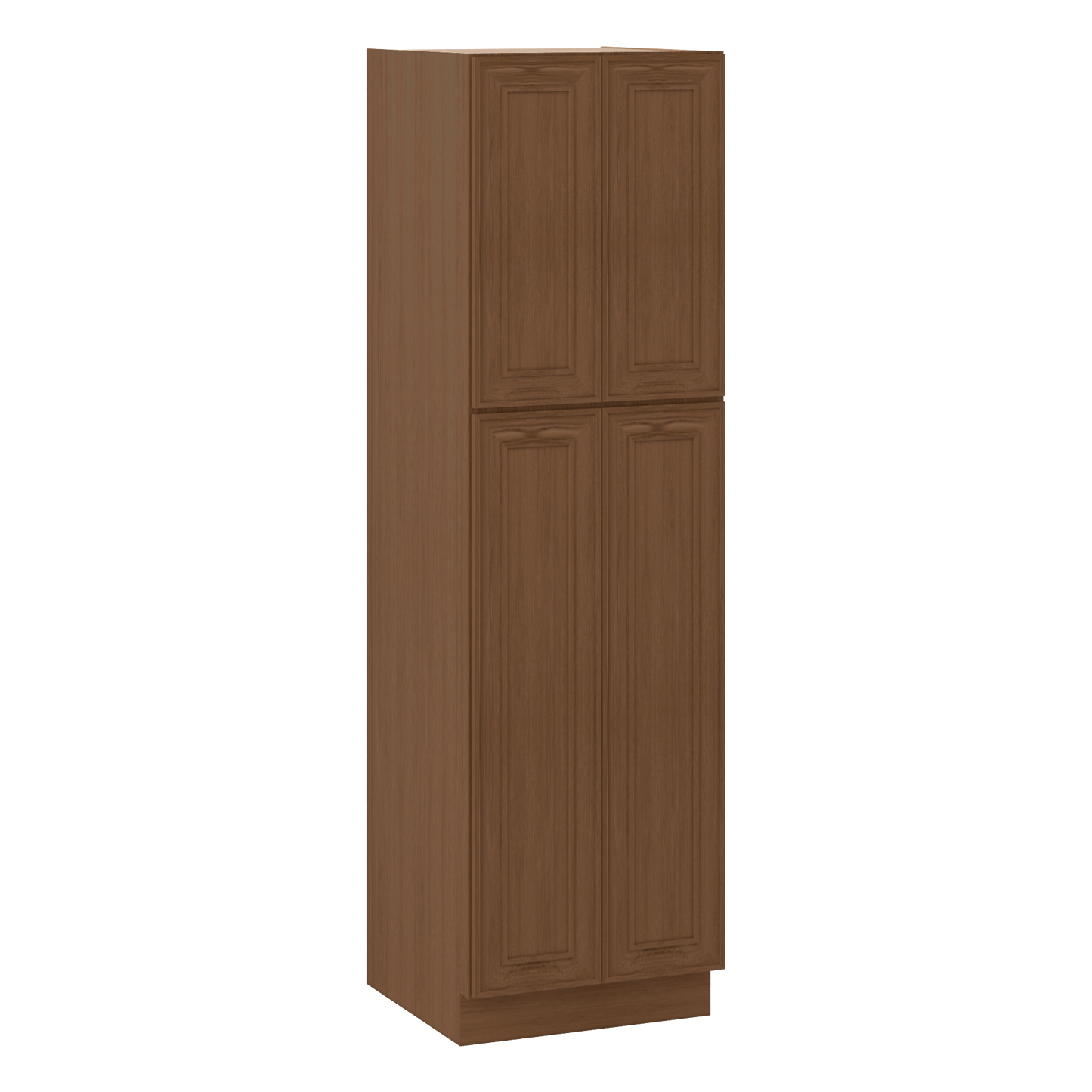 Ivory elegant craftsman shaker pantry cabinet 18"–84" rta kitchen cabinet – installed kitchen view