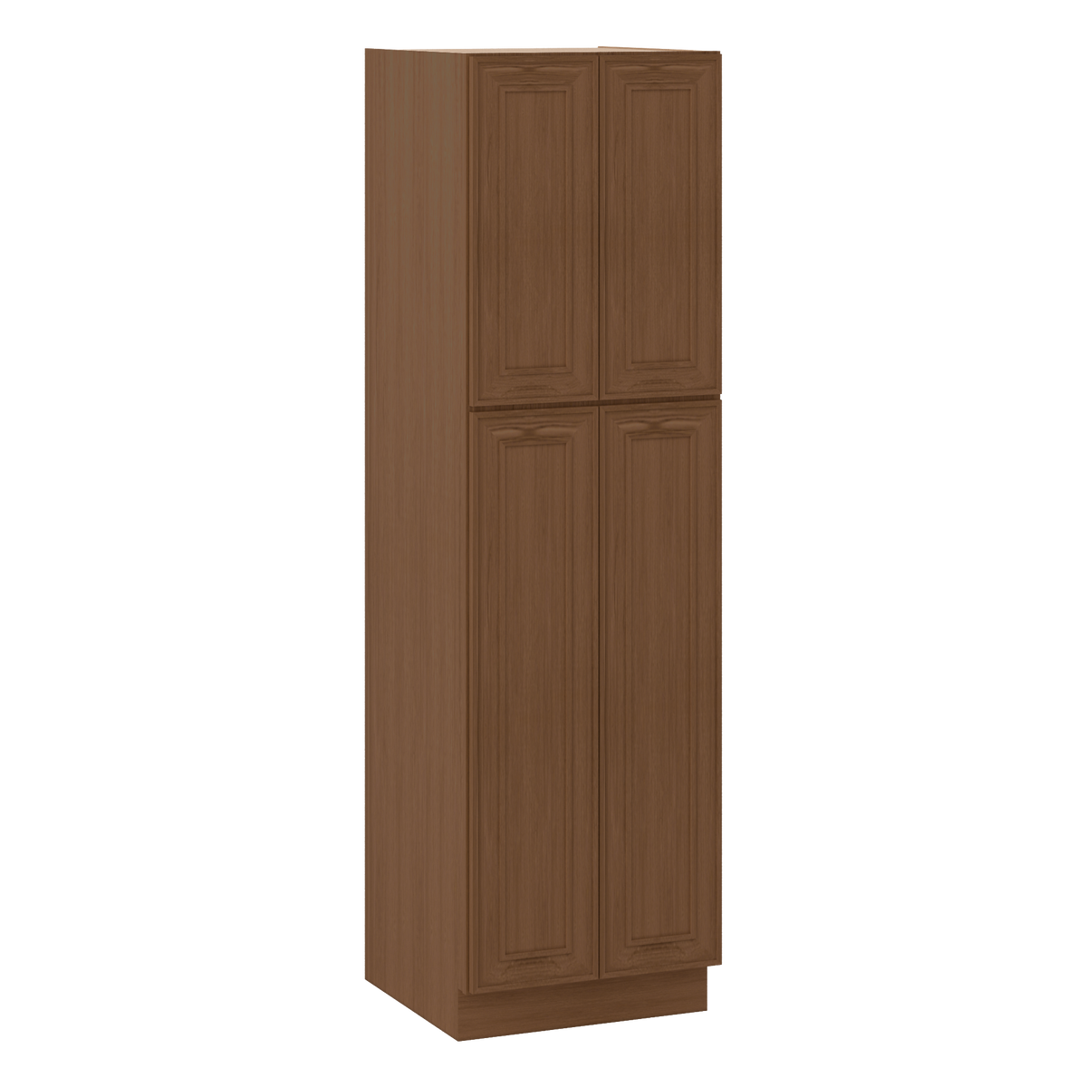 Ivory elegant craftsman shaker pantry cabinet 18"–84" rta kitchen cabinet – installed kitchen view